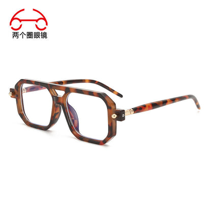 You, me, him, cross-border trend, retro, literary and modern sunglasses, Instagram street flat glasses, fashion sunglasses T2622