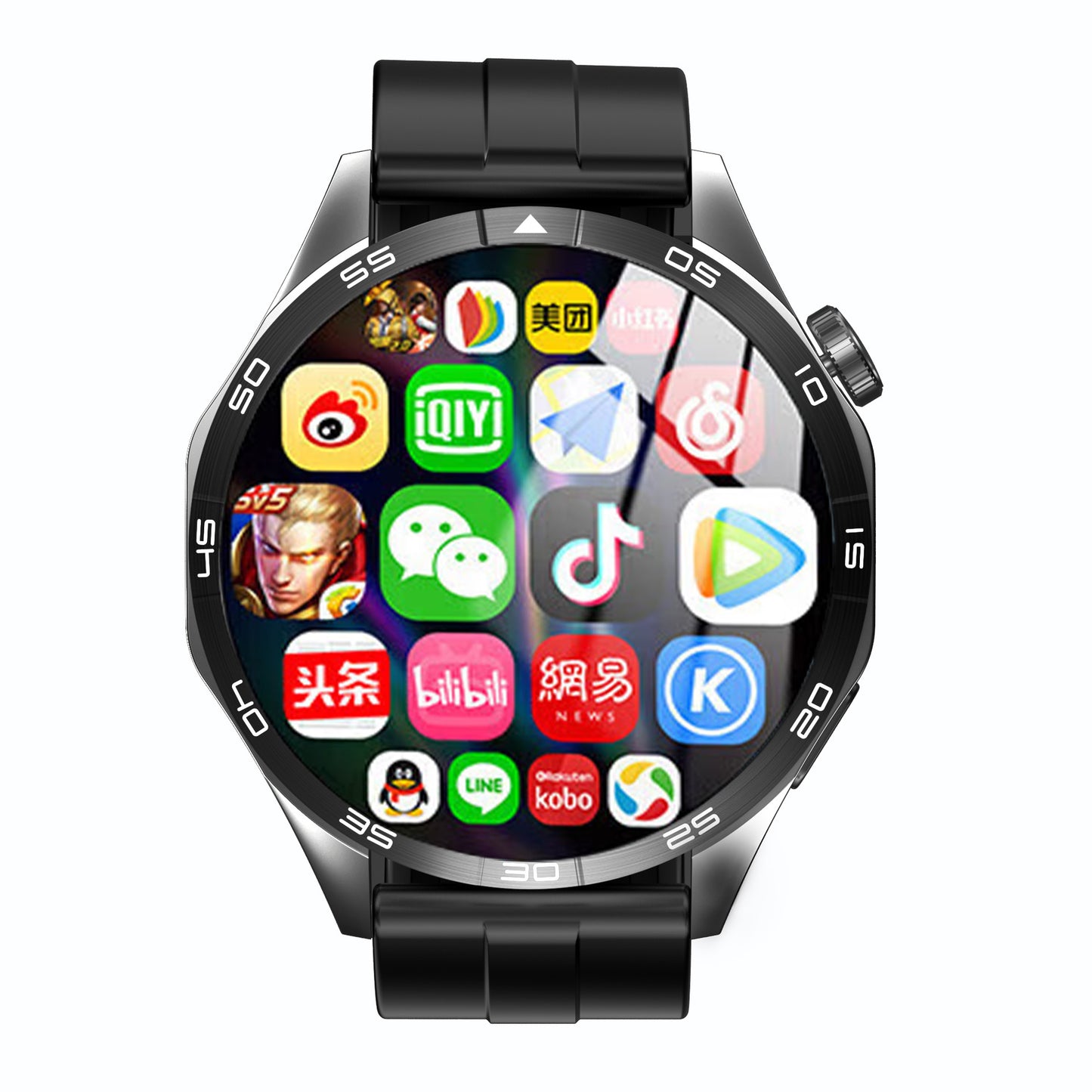 WATCH 4 Cellular Card Smart Watch Free Download Running Single Camera nfc Game Heart Rate Monitoring