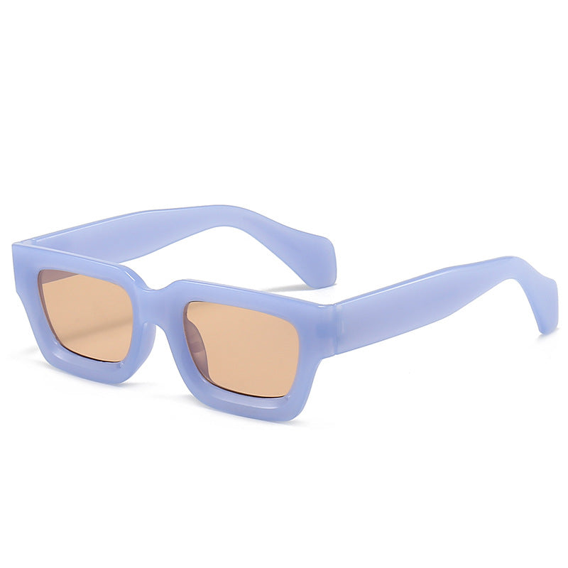 Retro Concave Small Frame Square Sunglasses 2023 New Sunglasses European and American Cross-Border Street Photography Sun Protection Trendy Sunglasses