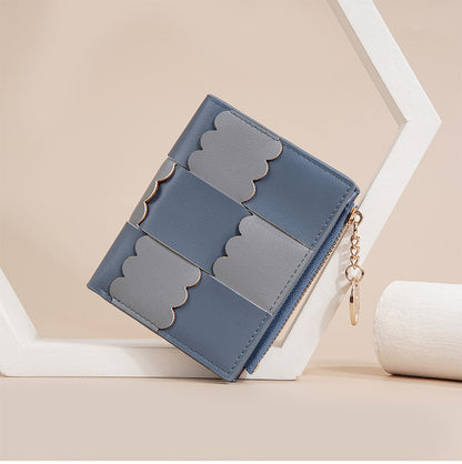 New Women's Short Wallet, Cute, Compact Card Slot, Short Card Holder, Exquisite and Simple Id Bag, Coin Purse for Women