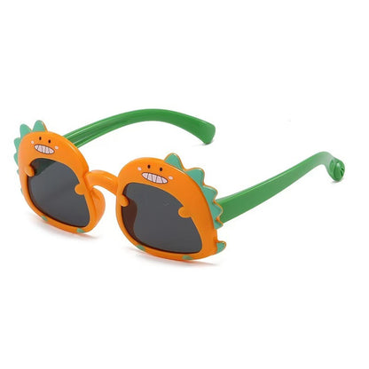 Children's Glasses Baby Sunglasses New Cute Little Dinosaur Cartoon Sunglasses Sun Visors Trendy Boys and Girls Sunglasses