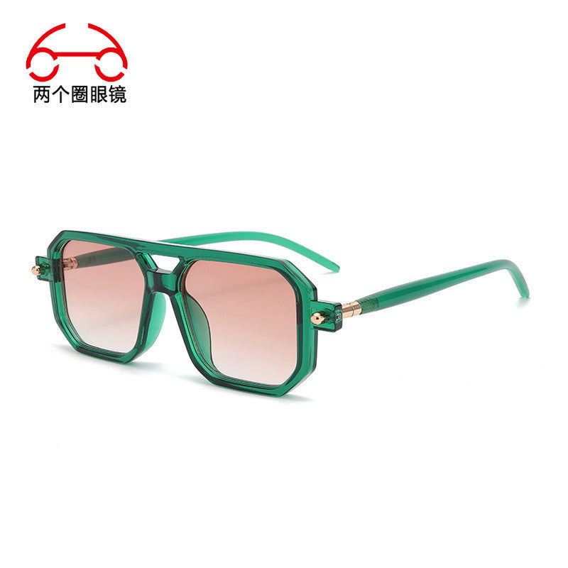 You, me, him, cross-border trend, retro, literary and modern sunglasses, Instagram street flat glasses, fashion sunglasses T2622