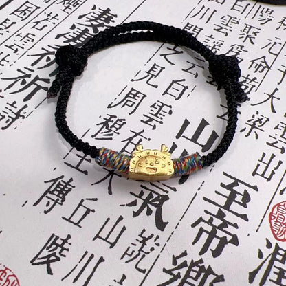 New Chinese Style Design Sense Plum Blossom Woven Bracelet for Women Chinese Style Adjustable Woven Hand Rope Gifts Hand Woven Rope