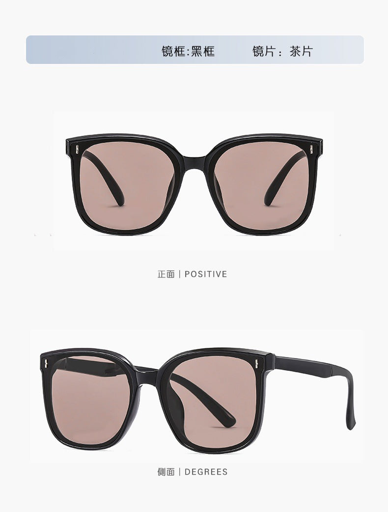 Folding Sunglasses New Style High-End Look Slimming Face Uv Protection Driving Fashion Polarized Glasses for Men and Women Cross-Border Trade