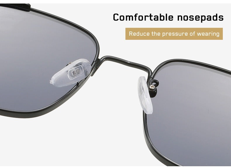 2025 New European and American Cross-Border Personalized Sunglasses Retro Square Frame Steam Metal Sunglasses Sun Protection High-End Sunglasses