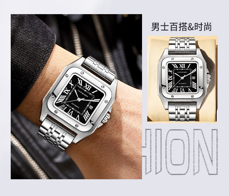 Hollow striped shandushi automatic mechanical wholesale men's watch men's atmospheric large dial waterproof mechanical watch