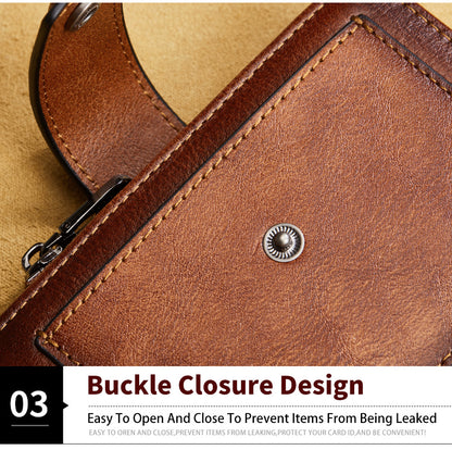 Men's wallet wholesale leather zipper short retro wallet RFID anti-theft foreign trade leather wallet manufacturers processing