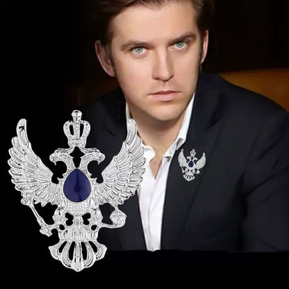 Tie Buckle Cross-Border Hot-Selling Formal Accessories Personalized Trendy Men's Rudder Eagle Chinese Style Flowery Gold Men's Tie