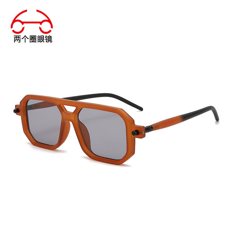 You, me, him, cross-border trend, retro, literary and modern sunglasses, Instagram street flat glasses, fashion sunglasses T2622