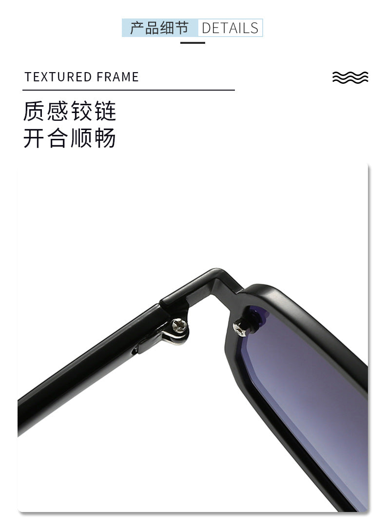 Metal Sunglasses New Trendy Cat-Eye Sunglasses for Men and Women Double Bridge Glasses in Stock Wholesale Polarized Sunglasses