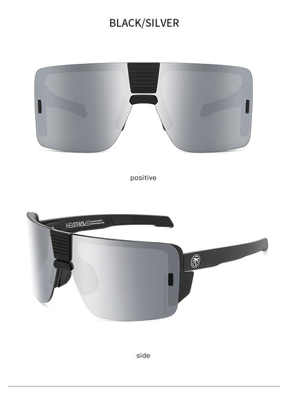 Heat Wave Sunglasses Sports Outdoor Cycling One-Piece Glasses Goggles Uv400 High Quality Vector