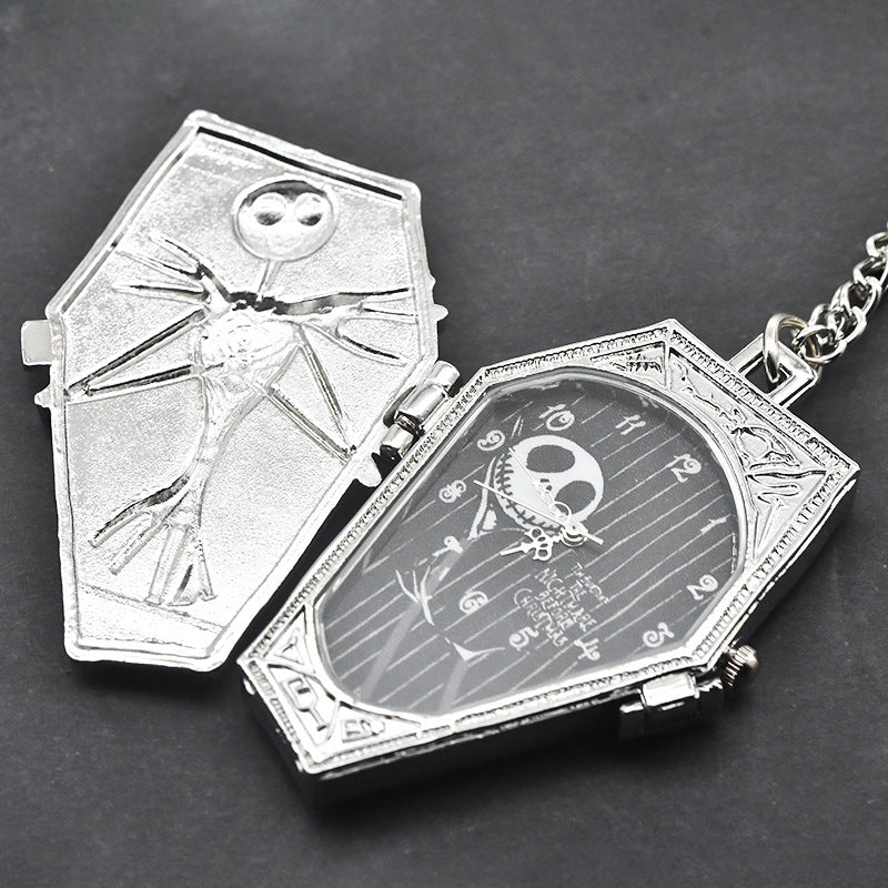 Halloween Foreign Trade Cartoon Pocket Watch Characteristic Pocket Watch Christmas Eve Green Ancient Large Pocket Watch Manufacturers Irregular Watch