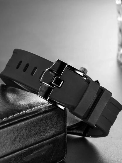 Foreign Trade Products: Men's Watch with Three Dials, Multi-Functional, Sports, Waterproof, Men's Fashion Casual Watch, Cross-Border Hot-Selling Item