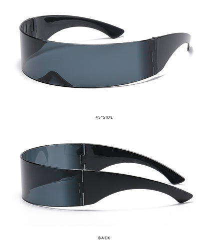 New Futuristic One-Piece Sunglasses, Internet Celebrity Bounce and Stylish European and American Sunglasses, Douyin Live Broadcast