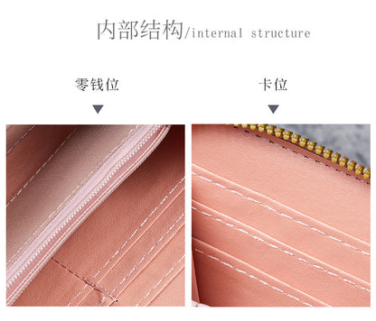 2025 New Women's Long Wallet, Feminine Crocodile Pattern Clutch Wallet, Fashionable Retro Women's Bag
