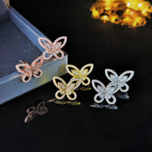 Cross-border Female Niche Opening Adjustable Bracelet Ring Popular Butterfly High Design Sense r5433-s8026