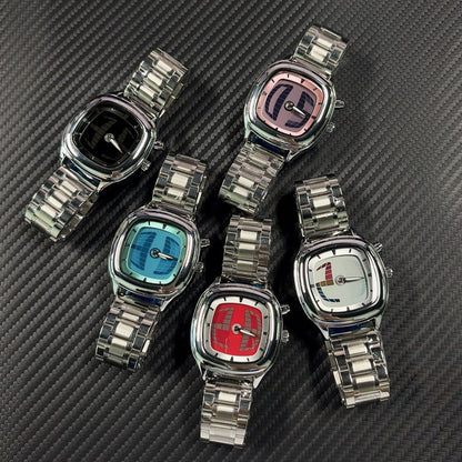 Millennial Retro Fashion Concept Digital Display Sports Men's Watch with Analog Numbers, Niche Ins Trendy Brand Quartz Watch