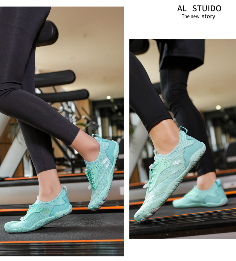 New Outdoor Beach Shoes Swimming Diving Wading Shoes Couple Non-slip Tracing Shoes Hiking Five Finger Fitness Hiking Shoes