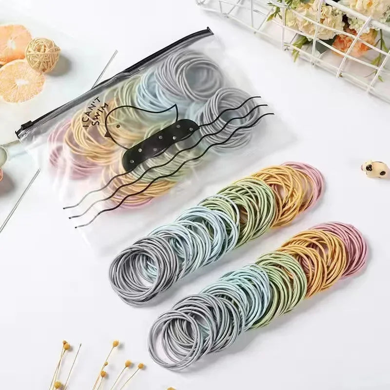 Korean version of thin head rope high elastic small rubber band hair band adult simple head rope women hair rubber band wholesale