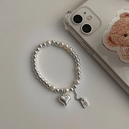Niche Design Love Square Brand Sterling Silver Bracelet 2025 New Summer Girl Cold Wind Couple Girlfriend Gift