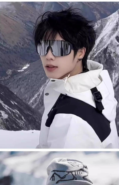 European and American Hot-Selling Goggles, Cycling Sunglasses, Mountaineering Men's Ski Colorful Dynamic Windproof and Anti-Uv Women's Sunglasses
