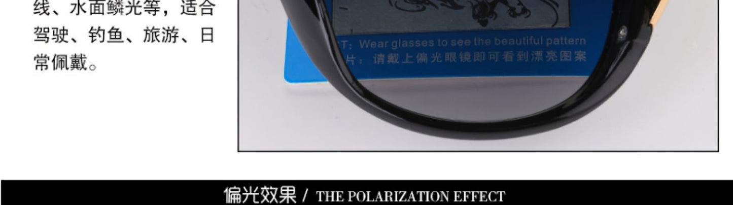 Sunglasses for Women 2025 Summer New Trendy Anti-Uv Women's Sunglasses Fashionable Round Face Polarized Glasses Big Face Slimming Look