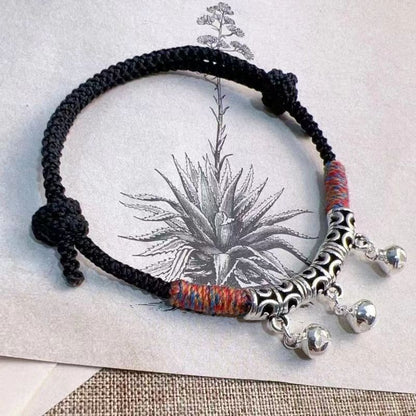 New Chinese Style Design Sense Plum Blossom Woven Bracelet for Women Chinese Style Adjustable Woven Hand Rope Gifts Hand Woven Rope