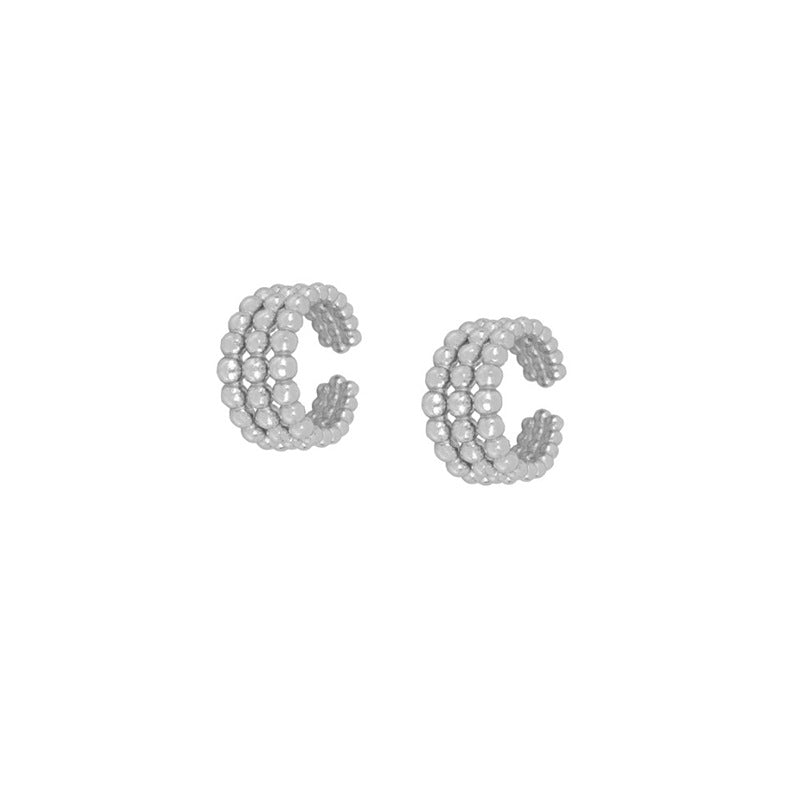 Cross-Border Exclusive Supply of Versatile and High-End Ear Cuffs with an Instagram-Worthy Style, Featuring a Fashionable and Simple U-Shaped Design with Diamond Accents and a Unique Ear Cuff Earring Set