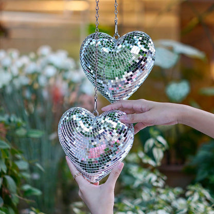 Chain love Disco ball Disco love glass decorations party reflective atmosphere products Christmas