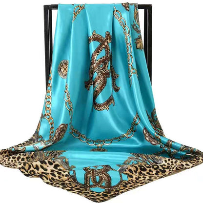 Double-sided scarf 90 square scarf summer women's thin decorative versatile small scarf shawl scarf scarf