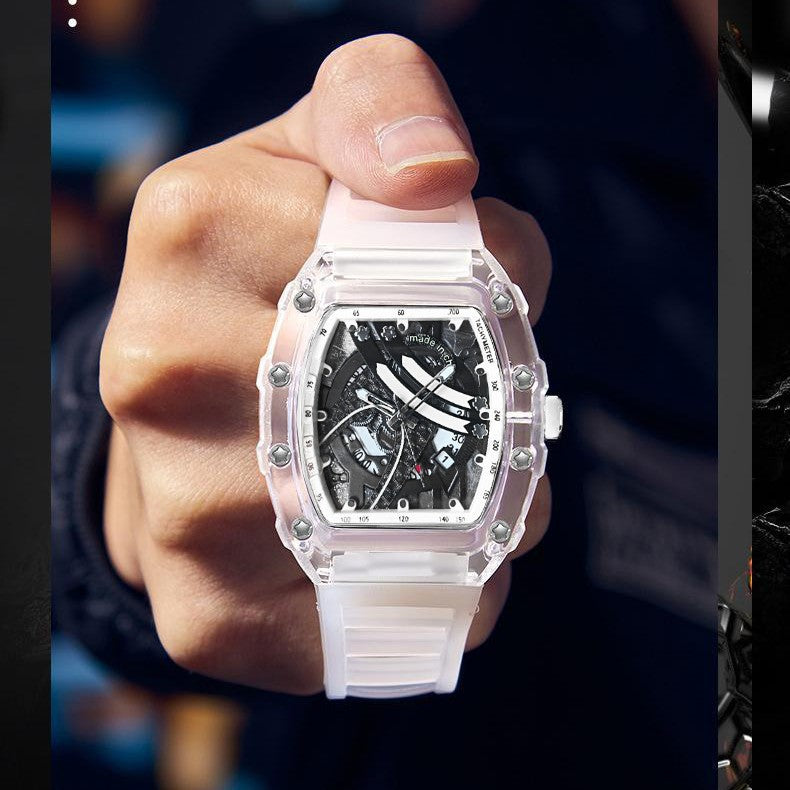 Zido's New Richard Men's Gift Barrel-Shaped Casual Youth High-End Fashion Handsome Trendyy Watch