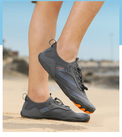 New Outdoor Beach Shoes Swimming Diving Wading Shoes Couple Non-slip Tracing Shoes Hiking Five Finger Fitness Hiking Shoes