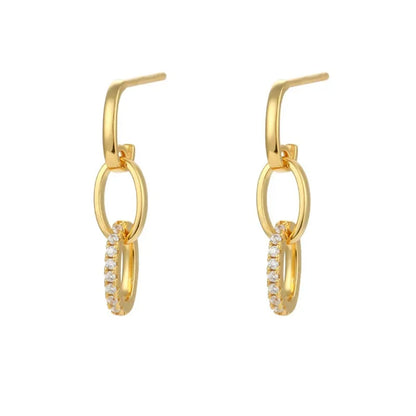 Cross-Border Exclusive Supply of Versatile and High-End Ear Cuffs with an Instagram-Worthy Style, Featuring a Fashionable and Simple U-Shaped Design with Diamond Accents and a Unique Ear Cuff Earring Set