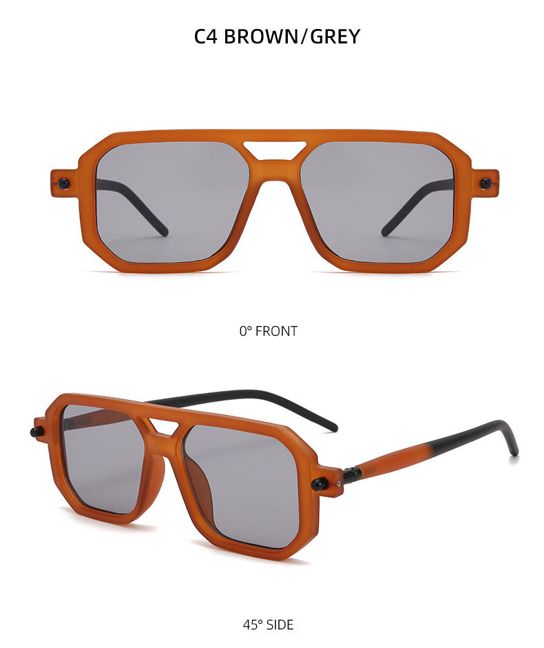 You, me, him, cross-border trend, retro, literary and modern sunglasses, Instagram street flat glasses, fashion sunglasses T2622
