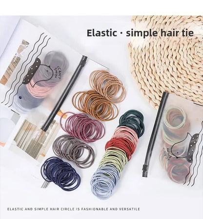 Korean version of thin head rope high elastic small rubber band hair band adult simple head rope women hair rubber band wholesale
