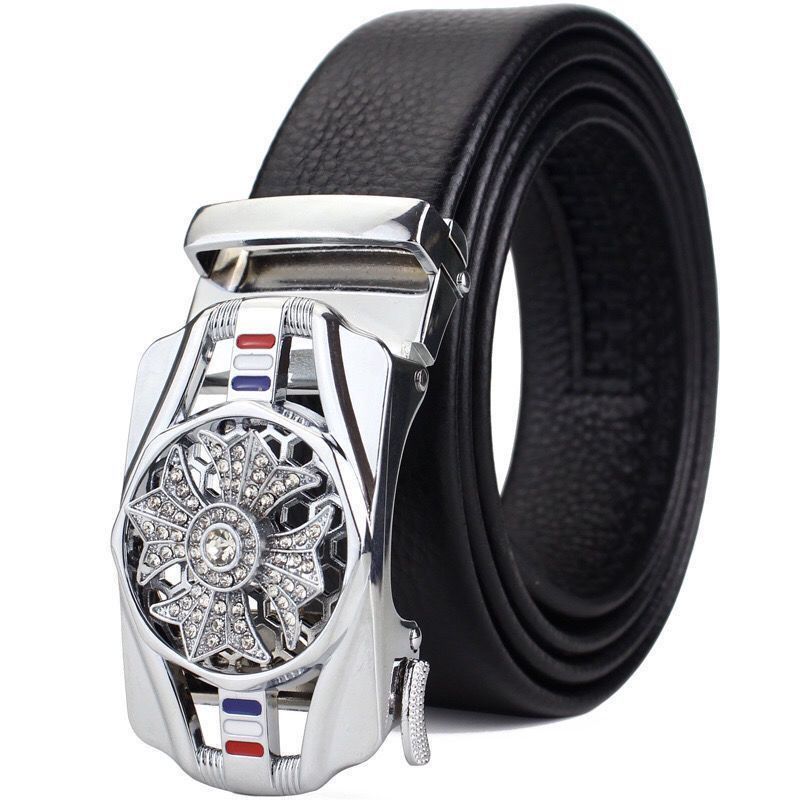 Time-to-time belt men's belt automatic buckle trembles fast hand explosion casual Joker simple fashion wholesale generation hair