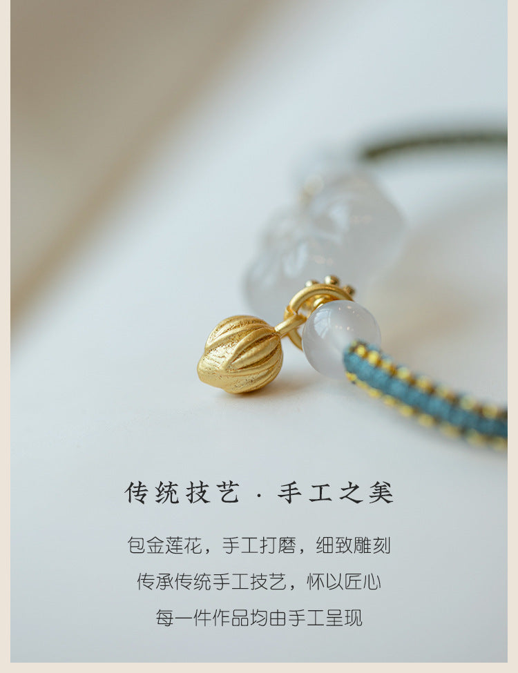 New Chinese Style Design Sense Plum Blossom Woven Bracelet for Women Chinese Style Adjustable Woven Hand Rope Gifts Hand Woven Rope