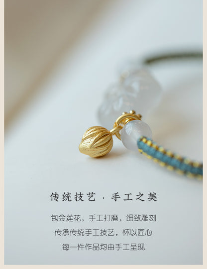 New Chinese Style Design Sense Plum Blossom Woven Bracelet for Women Chinese Style Adjustable Woven Hand Rope Gifts Hand Woven Rope