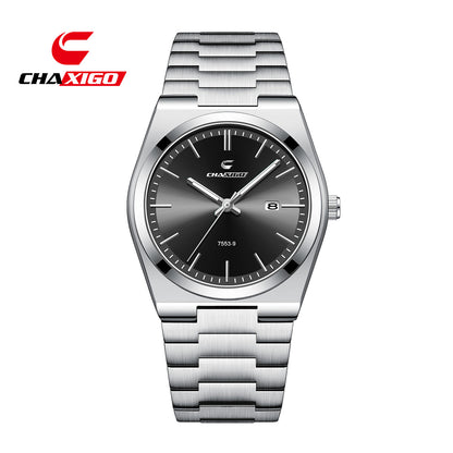 Swiss Brand Chaxigo Ultra-Thin Men's Watch Waterproof Luminous Quartz Watch Alloy Export Hot Model Dropshipping