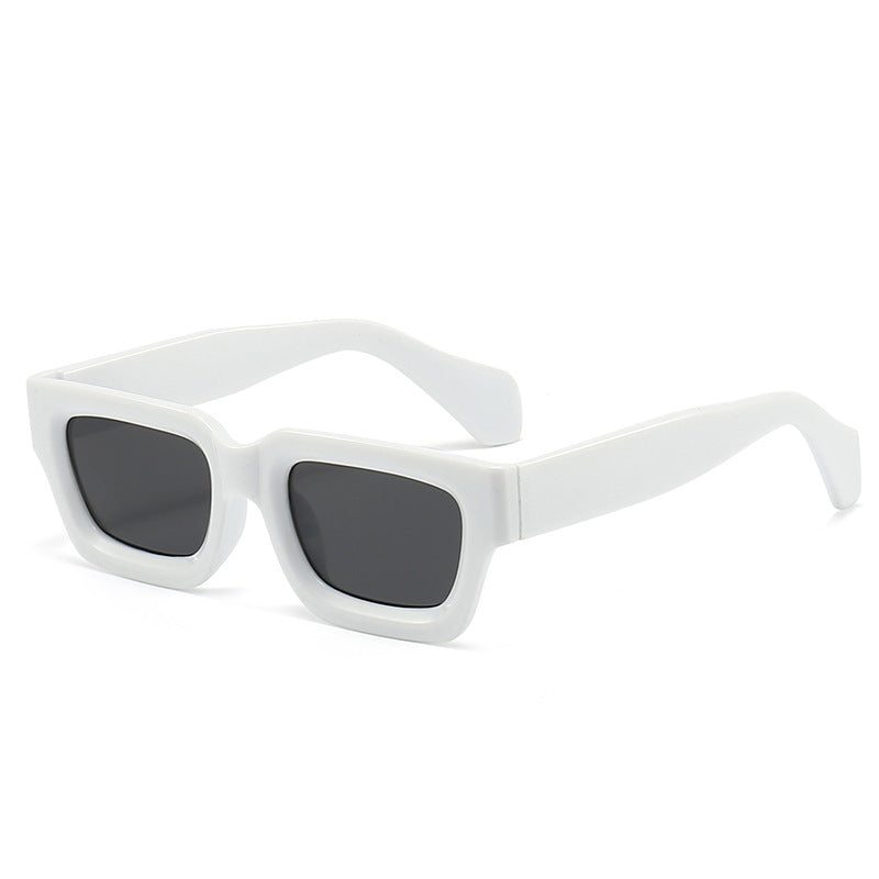 Retro Concave Small Frame Square Sunglasses 2023 New Sunglasses European and American Cross-Border Street Photography Sun Protection Trendy Sunglasses