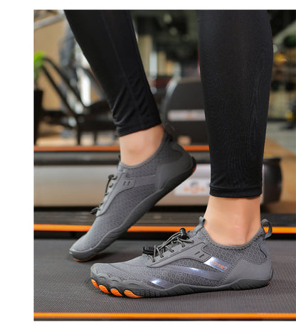 New Outdoor Beach Shoes Swimming Diving Wading Shoes Couple Non-slip Tracing Shoes Hiking Five Finger Fitness Hiking Shoes