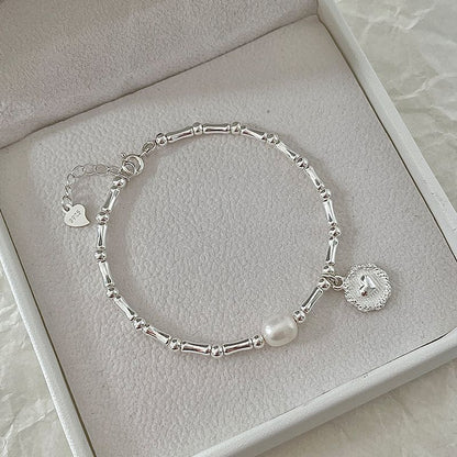 Niche Design Love Square Brand Sterling Silver Bracelet 2025 New Summer Girl Cold Wind Couple Girlfriend Gift