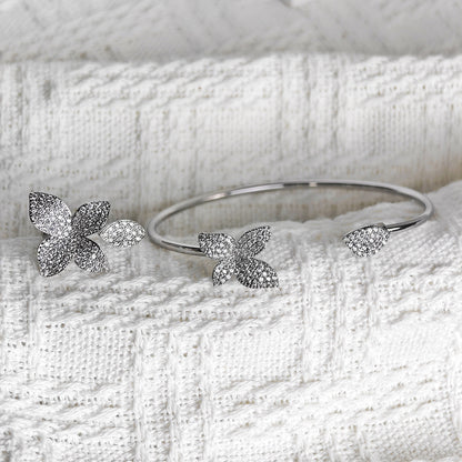 Cross-border Female Niche Opening Adjustable Bracelet Ring Popular Butterfly High Design Sense r5433-s8026