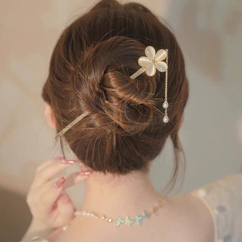 Hair Hairpin Collection Antique Temperament Disc Hair Hairpin Now New Chinese Style High-end Hanfu Accessories Hair Hairpin Headwear Hair Accessories for Women