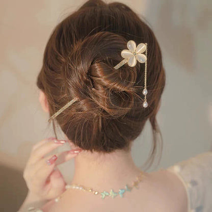 Hair Hairpin Collection Antique Temperament Disc Hair Hairpin Now New Chinese Style High-end Hanfu Accessories Hair Hairpin Headwear Hair Accessories for Women