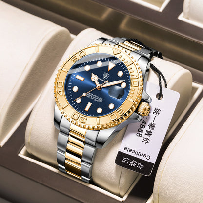Swiss brand new waterproof luminous men's watch fashion quartz watch live foreign trade explosions a generation of hair