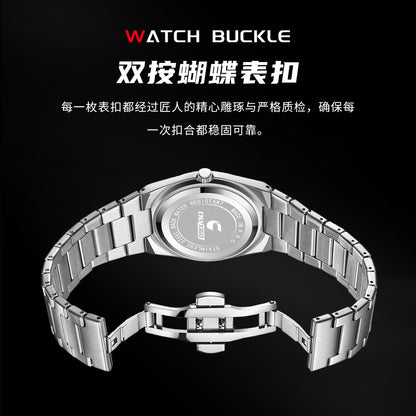 Swiss Brand Chaxigo Ultra-Thin Men's Watch Waterproof Luminous Quartz Watch Alloy Export Hot Model Dropshipping