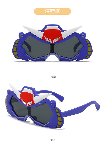 2026 New Soft Silicone Kidsren's Sunglasses for Outdoor Travel, Fashionable Cartoon Kidsren's Polarized Sunglasses with Uv Protection
