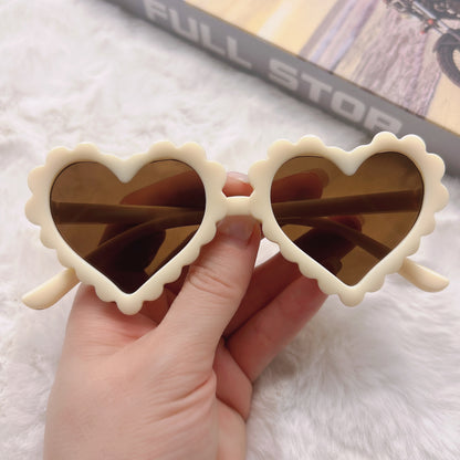 Children's Heart Sunglasses for Boys and Girls, Anti-Uv Sunglasses, Cute Girls, Peach Heart, Kidsren's Glasses Factory, Kidsren