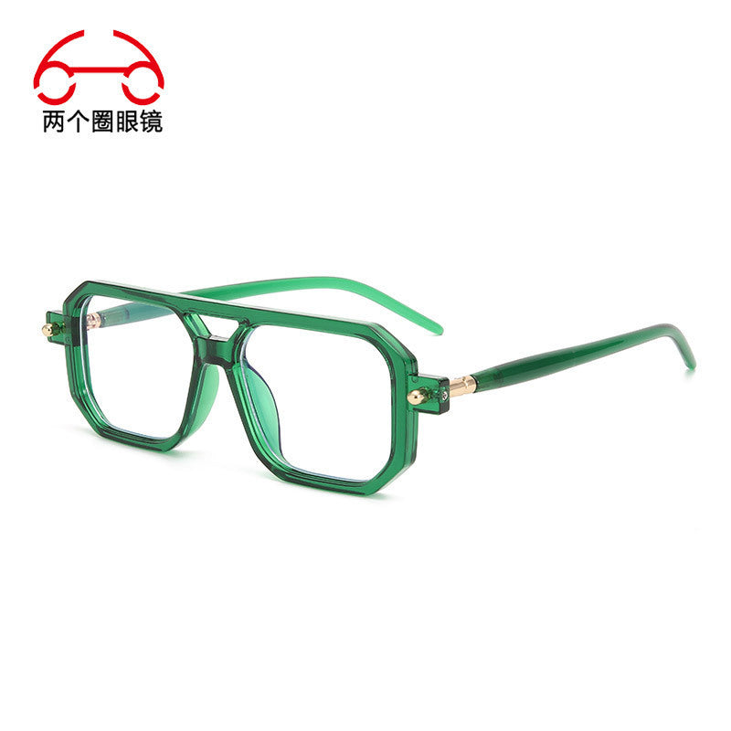 You, me, him, cross-border trend, retro, literary and modern sunglasses, Instagram street flat glasses, fashion sunglasses T2622